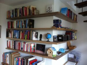 Boekenkast steigerhout hoek