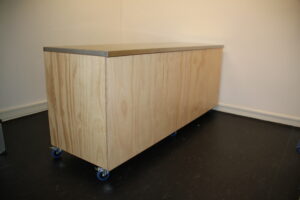 Bar/Opbergmeubel met RVS blad