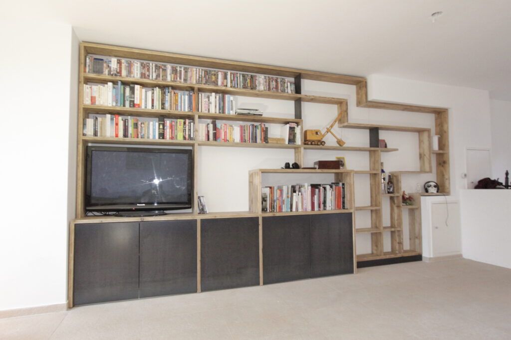 kast op maat,gebruikt steigerhout,zwart staal,meubel op maat,Amsterdam,Zaandam